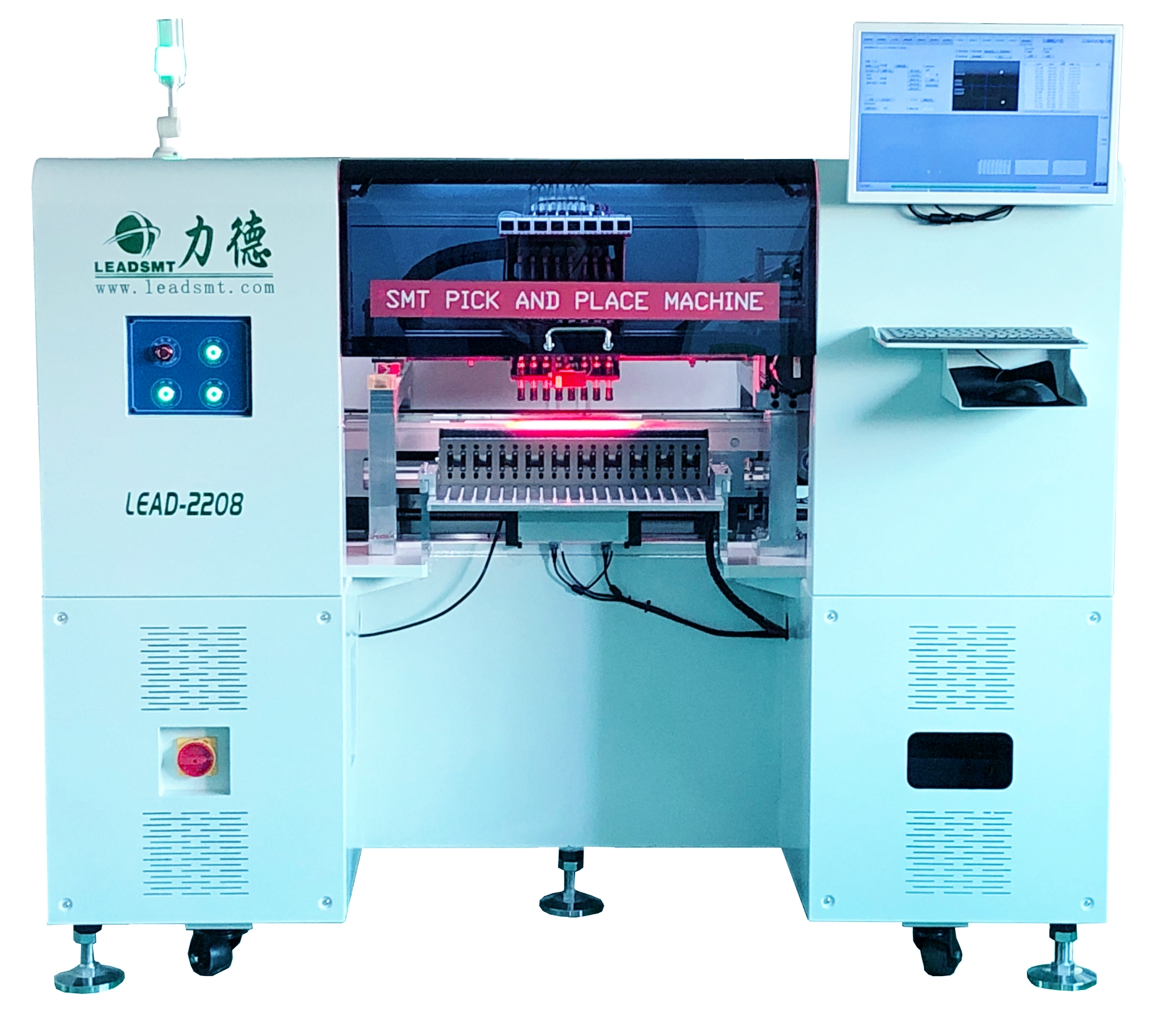 Online smt pick and place machine for 1.2m smd led pcb manufacture